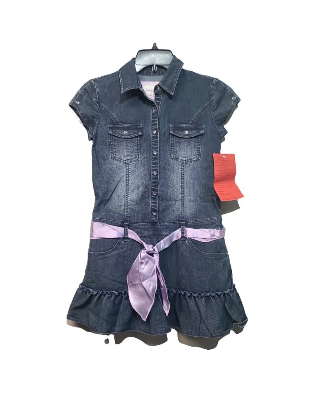 Limited Too Y2K Blue Denim A-Line Dress Girls 10 NWT